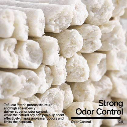 Pidan Tofu Cat Litter odor control rating 9.5 – porous structure for superior absorption